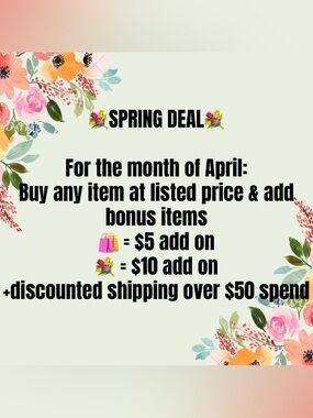 💐APRIL SPRING DEAL💐
